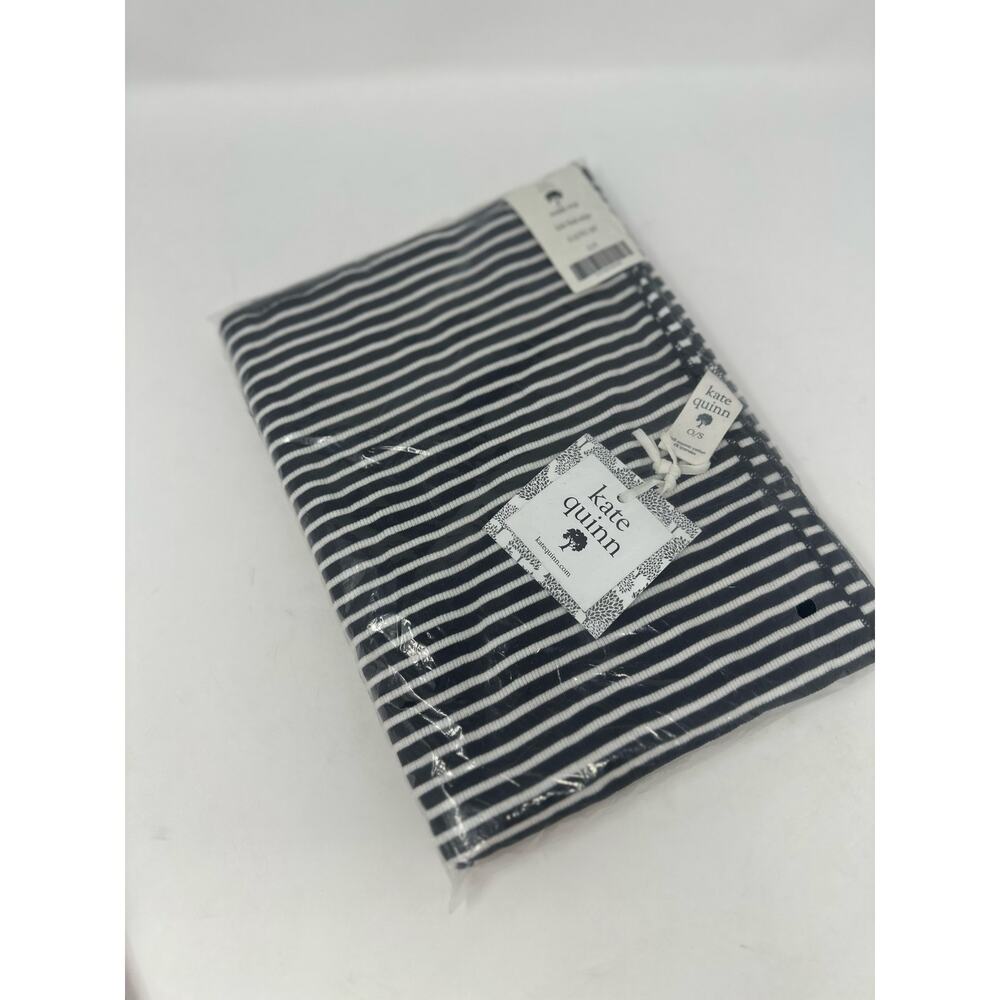 NWT Kate Quinn Swaddle Wrap Little Black Stripe
